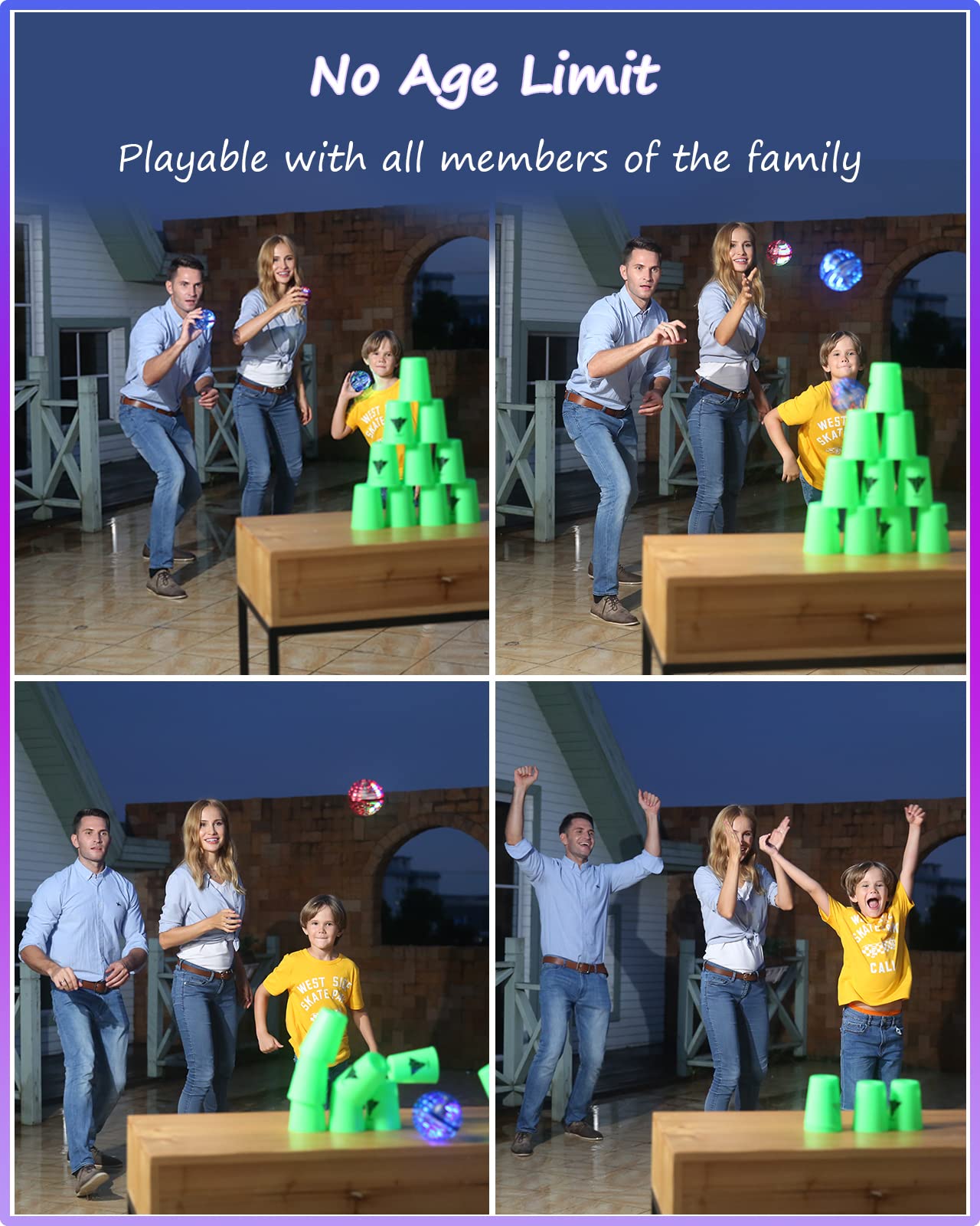 ATHLERIA Magic Flying Orb Ball Toys with Lights,UFO Hand Operated Mini Drones,Cosmic Globe Hover Ball, Boomerang Summer Outdoor Toys,Coolest Birthday Gifts for 6 7 8 9 10+ Year Old Boys Girls Teens