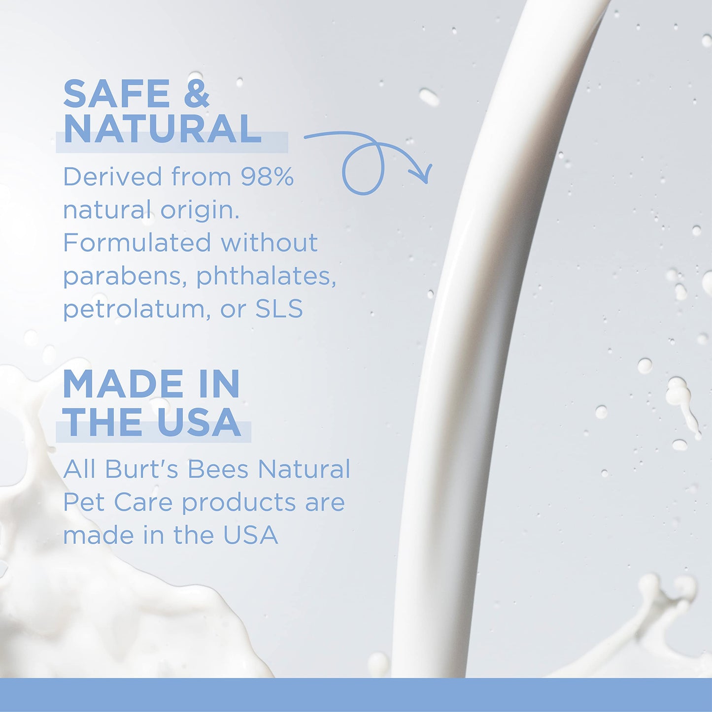 Burt's Bees for Pets Kitten Wipes with Buttermilk - Pet Wipes for Cats Waterless Bathing & Cleaning, Kitten Essentials for Indoor Kittens, Gentle Cat Grooming Wipe for Face, Paws & Butt, 50 Count