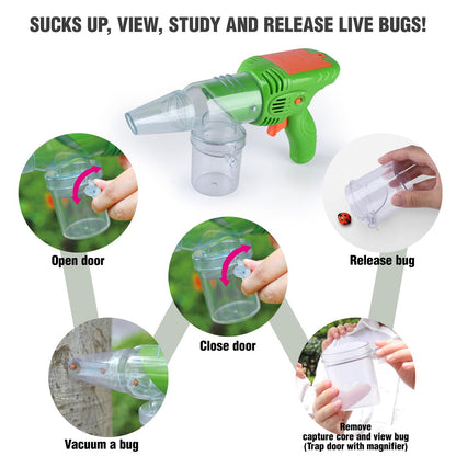 Bug Catcher Kit for Kids, Bugs Toys for Kids 3-5, Bug Vacuum Catching Kit, Critter Keeper Habitat, Insect Collection Terrarium, Summer Outside Toys for Toddlers 1-3 4 5 6 7 8+ Boys Gift