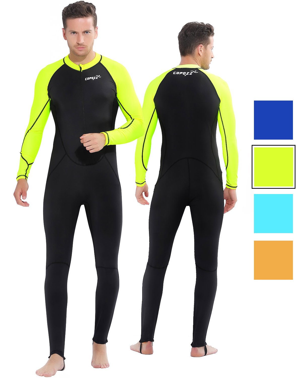 COPOZZ Mens Wetsuit – Full Body UV Protection Wet Suit for Surfing, Diving & Snorkeling