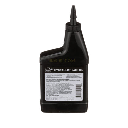 Sta-Lube Hydraulic & Jack Oil SL2621-15 Fl. Oz., Anti-Foam, Anti-Rust 20W Non-Detergent Oil, Amber