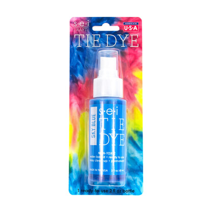 S.E.I. Sky Blue Tie Dye Spray Bottle: 2oz. Non Toxic Fabric Dye Spray, DIY Permanent Clothing Dye, One Step, Ready to Use Tie Dye Supplies