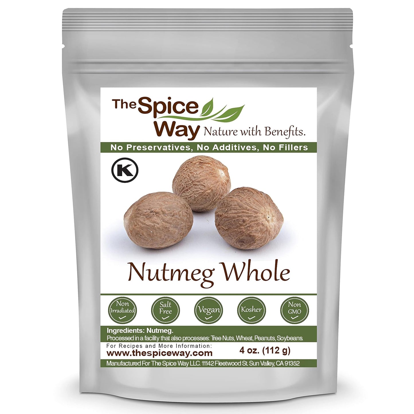 The Spice Way Nutmeg Whole - (4 oz)