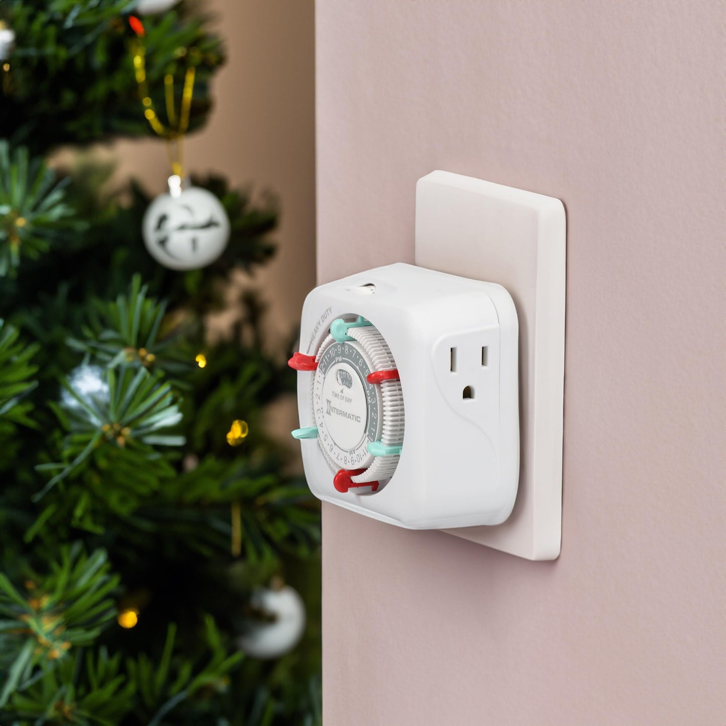 TN311 Heavy-Duty 24-Hour Indoor Mechanical Plug-in Timer - Efficient Control, Customizable Scheduling - Timer for Lighting, Fans & Small Appliances