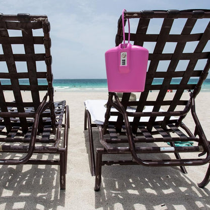 SAFEGO Portable Indoor/Outdoor Lock Box Safe with Key and Combination Access (Pink)