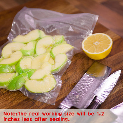 Vacuum Sealer Bags, Food Vacuum Sealer Bag, 100Pcs 4.7" x 6.7" Smell Proof Bags, Heavy Duty, Puncture Prevention, Boilsafe, Freezable, BPA Free, Commercial Grade, Fit Airtight Food Storage Sous Vide