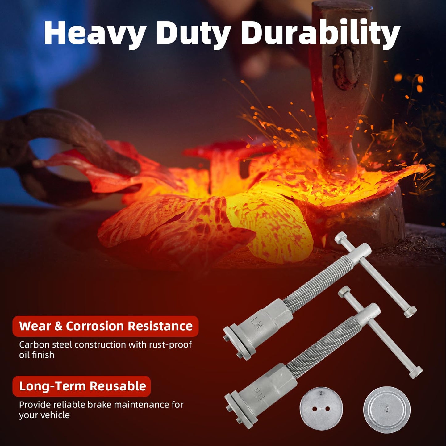 8MILELAKE Disc Brake Caliper Compressor Wind Back Tool 24pc Professional Caliper Tool Set