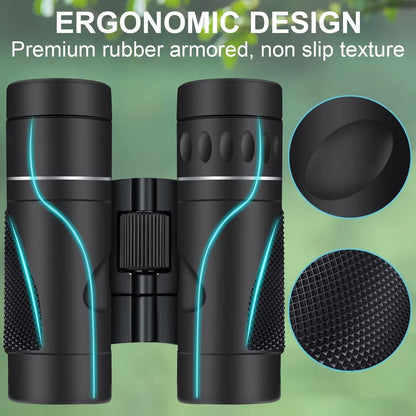 DRANBOL 12X25 Mini Pocket Binoculars for Adults Kids, Small Compact Binoculars for Bird Watching, Opera Concert