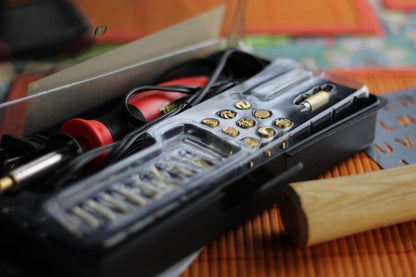 TRUArt Wood Burning Leather Pyrography Pen - Best Woodburning Crafts Tool Kit Set - Comes with 21 Different Tips - Dual Power Mode - 30W and 15W, Gourd