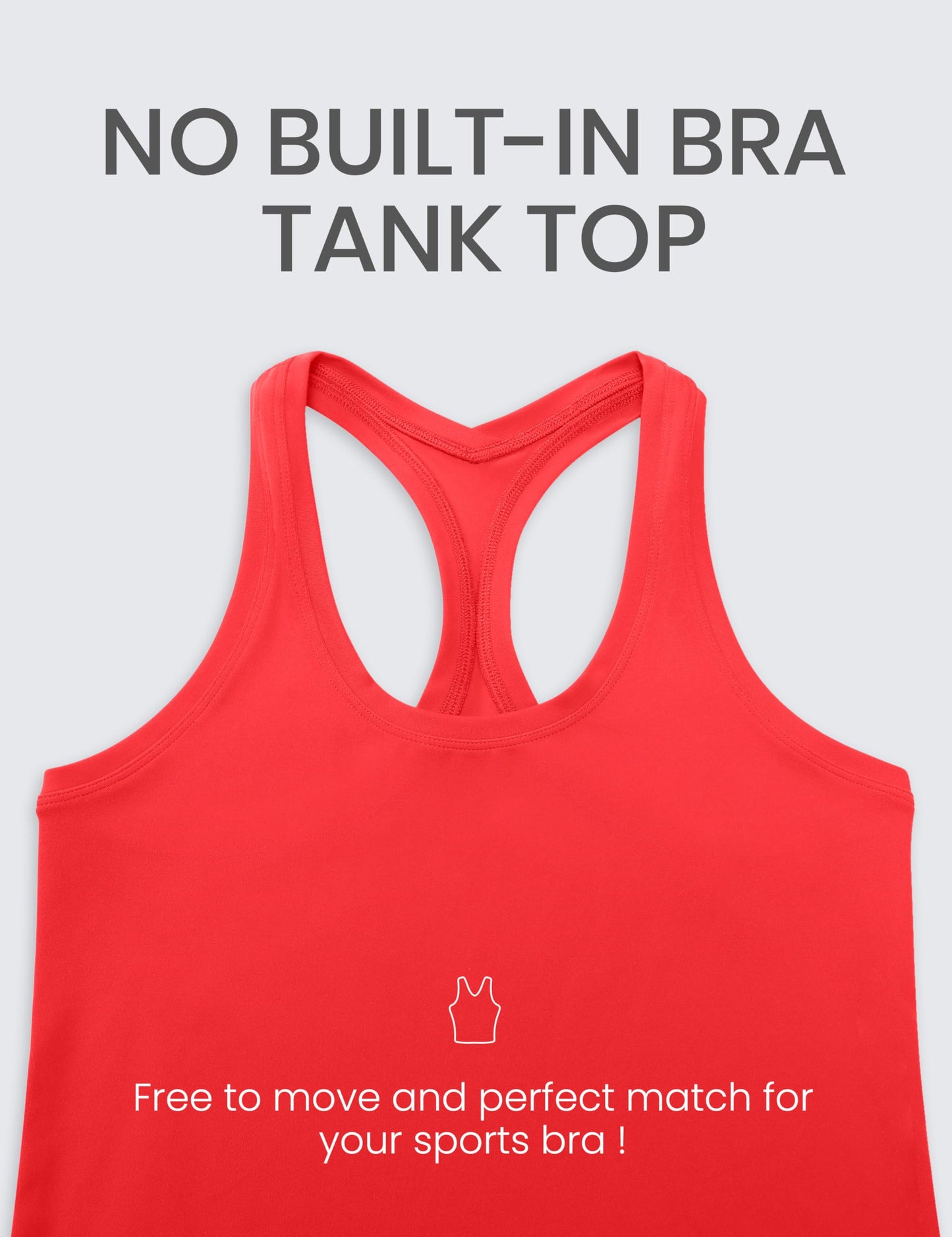 CRZ YOGA Butterluxe Racerback Workout Tank Tops for Women Tight Sleeveless Camisole Gym Athletic Yoga Shirts Deep Red Medium