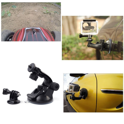 Action Camera Accessories Kit Compatible with Gopro Hero 13 12 11 10 9 8/AKASO EK7000/Brave 4/Brave 7 LE/DJI Osmo Action 5 pro/ODDV/Sjcam/Icefox, Selfie Stick Suction Cup Mount Floating Handle Grip