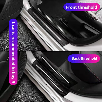 TACOPETS Door sill Protector,Door sill Scratch Protection (Suitable for Most car Models),Anti-Scratch Protection Strips（9PC）