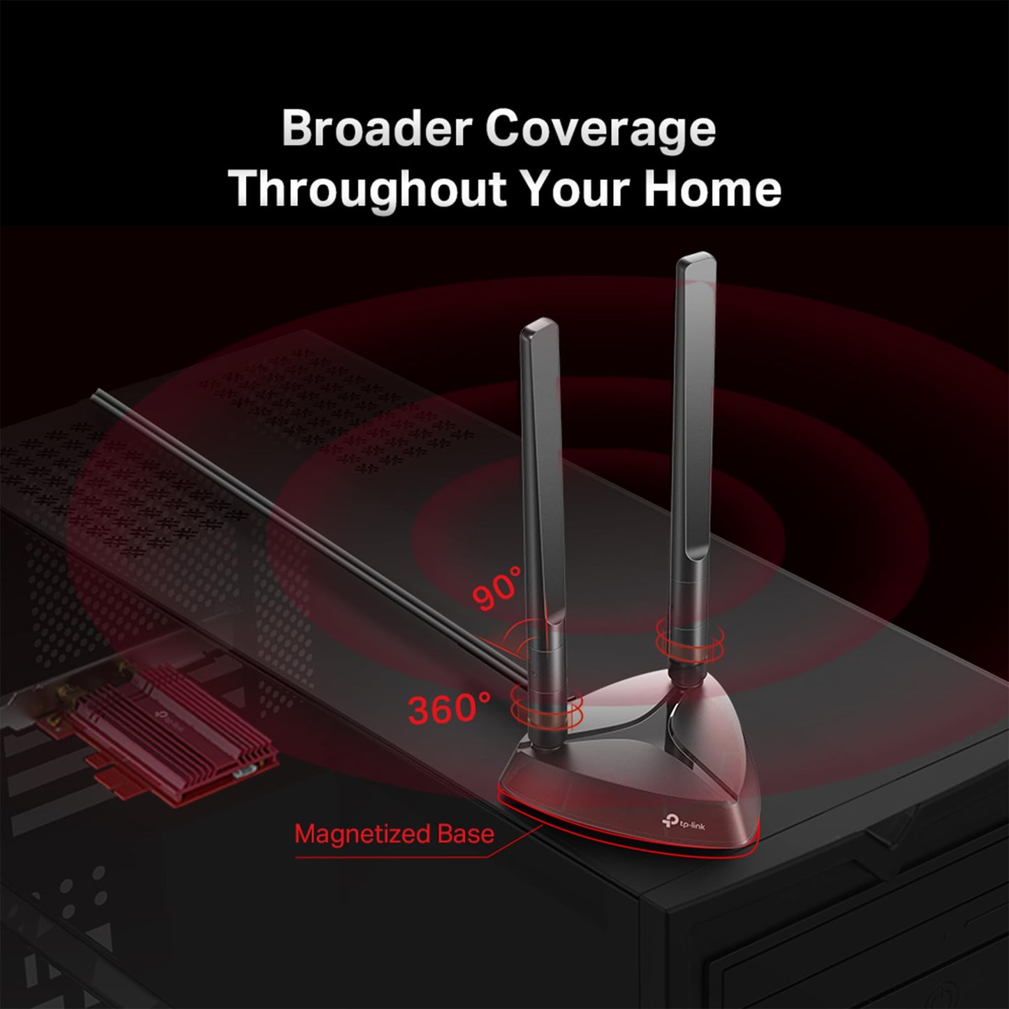 TP-Link WiFi 6 AX3000 PCIe WiFi Card (Archer TX3000E), Up to 2400Mbps, Bluetooth 5.3, 802.11AX Dual Band Wireless Adapter with MU-MIMO, OFDMA, Ultra-Low Latency, Supports Windows 11, 10 (64bit)