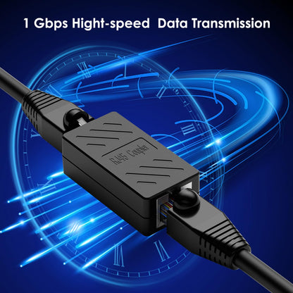 ZUZONG RJ45 Coupler Ethernet Coupler Inline Coupler for Cat8/ Cat7/ Cat6/ Cat5e/ Cat5 Ethernet Cable Extender Adapter for PC Router Modem PS5 Xbox Female to Female (6 Pack Black)