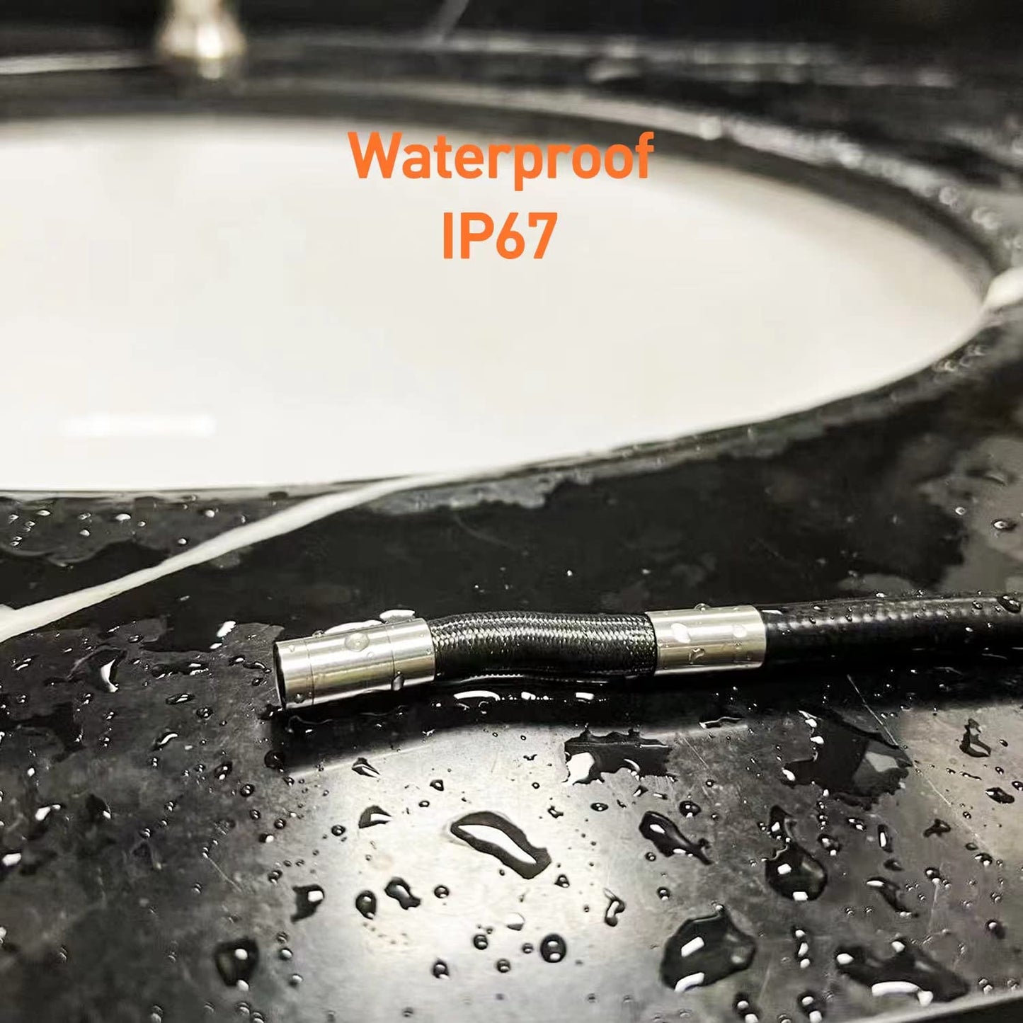 DXZtoz Two-Way Articulating Borescope, Industrial Endoscope with 0.33in Articulated Snake Camera, Video Inspection Scope with Light for Automotive Aircraft Mechanics- 5.5FT