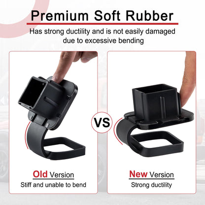 SINGARO 2 Inch Universal Flag Tow Hitch Covers, Trailer Hitch Cover Tube Plug Insert, Car Exterior Accessories, Receiver Tube Hitch Plug（American Flag-Red）