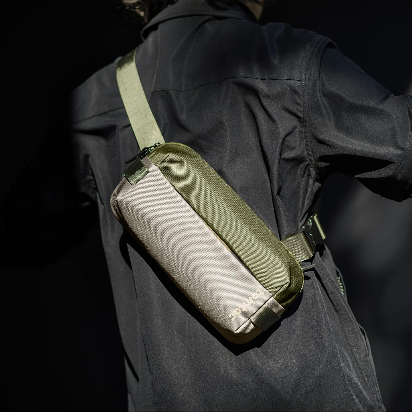 tomtoc 3L Compact EDC Sling Bag, Chest Shoulder Crossbody Sling Daypack for Men Women, Water-resistant Lightweight Everyday Carry Casual Pack for Nintendo Switch 2, Tactical, Travel, Work, Gym, Sport