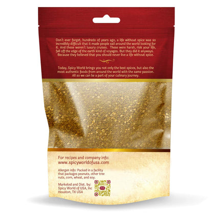 Spicy World Zaatar 7 Ounce LARGE Bag | Traditional Middle Eastern Zatar Spice Blend with Thyme & Sumac | Zaatar Seasoning