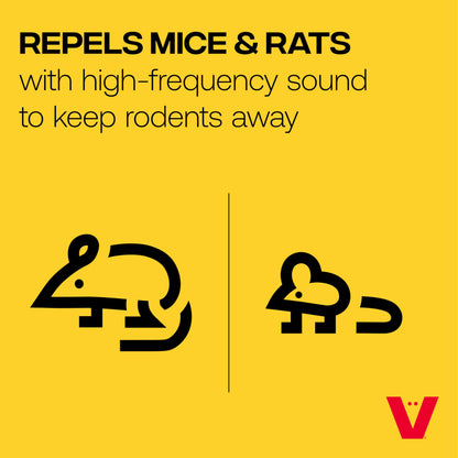 Victor M753K PestChaser Indoor Ultrasonic Rodent Repellent with Nightlight, 3 Rodent Repeller Mouse Deterrent Plug In Devices