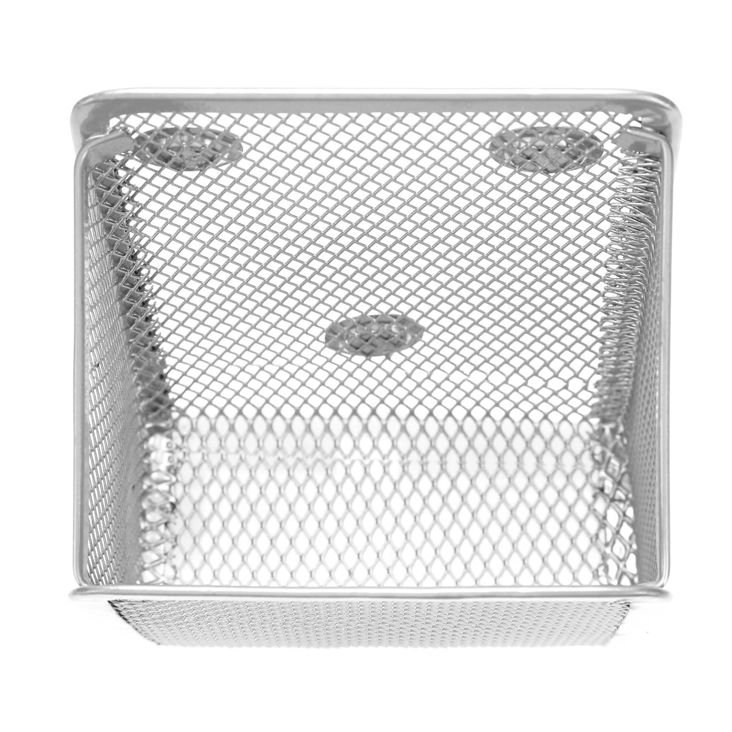 Sanpaint Magnetic Pencil Holder,Mesh Stainless Steel Pen Basket, Metal Writing Utensil Storage Organizer for Whiteboard,Blackboard,Kitchen, Locker, Home, or Office