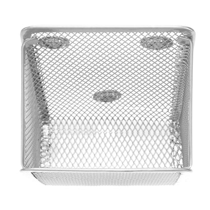 Sanpaint Magnetic Pencil Holder,Mesh Stainless Steel Pen Basket, Metal Writing Utensil Storage Organizer for Whiteboard,Blackboard,Kitchen, Locker, Home, or Office