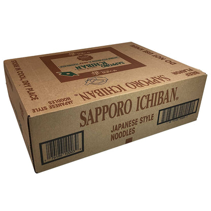 [SAPPORO ICHIBAN] Ramen Noodles, Beef Flavor, No. 1 Tasting Japanese Instant Noodles (3.5 Oz. x 24 packs) | 24 Pack Case