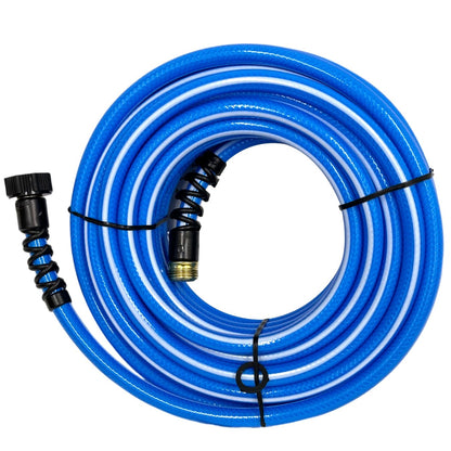 Valterra AquaFresh High Pressure Drinking Water Hose, Water Hose Hookup for RV - 1/2" x 25', Blue