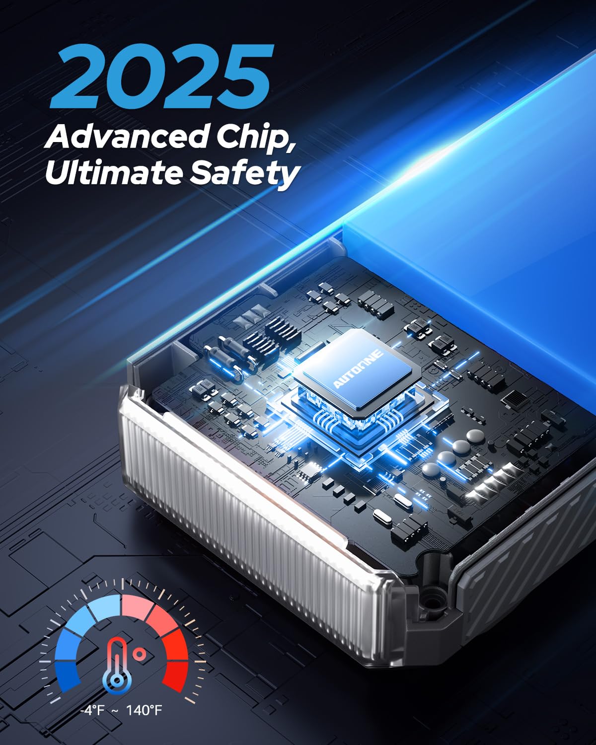 AUTOONE M5 8500A Car Jump Starter 12V Battery Jumper Starter Portable (All Gas/All Diesel) 168W DC Jump Box for Car Battery with Built-in Booster, Type-C Fast Charge & Jumper Cables Jump Pack