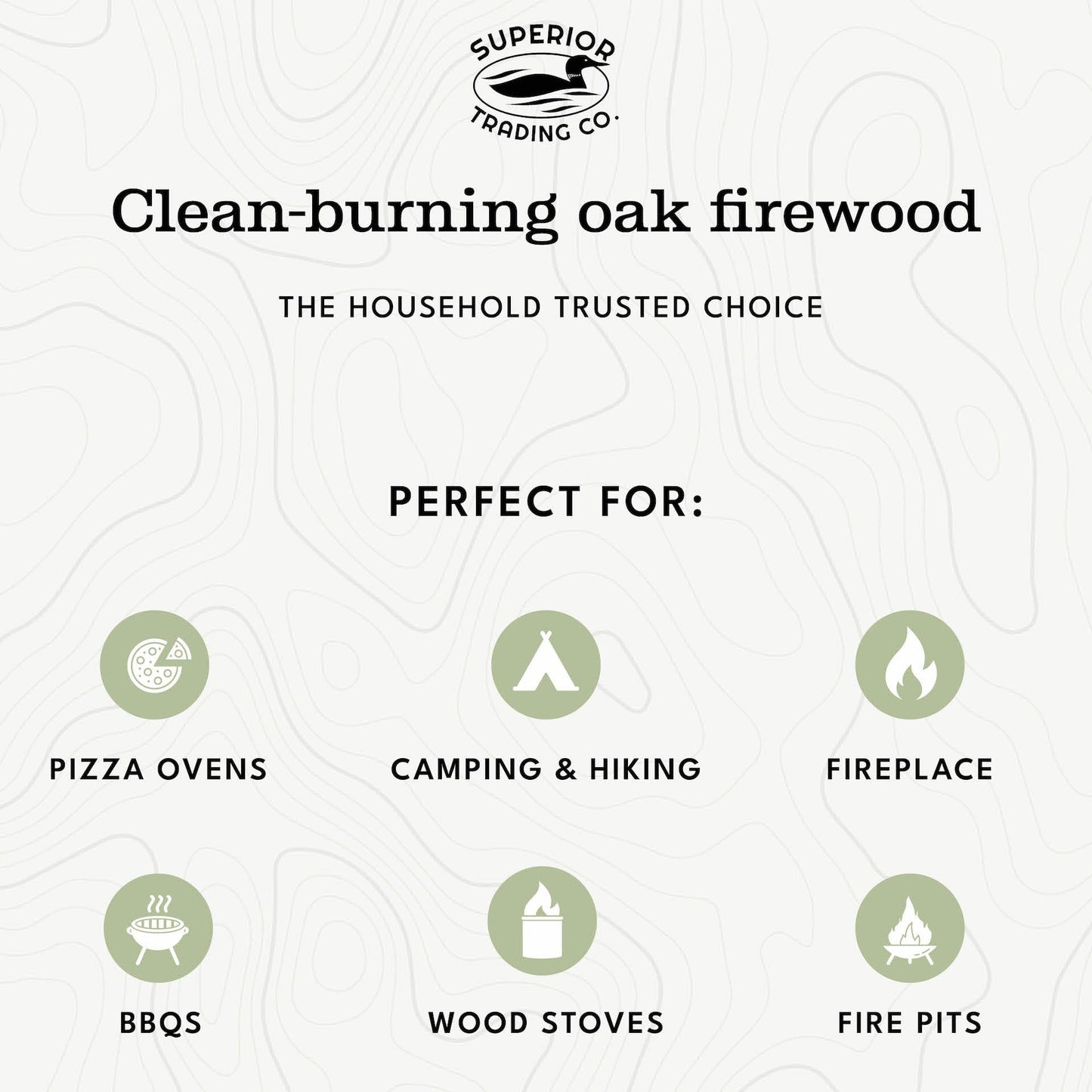 Superior Trading Oak Mini Fire Wood w/Fire Starter Pods, Winter Fireplace Starter, Wood Stove, USDA Cert 4-5” Kiln Dried Firewood, USA Made, 10-11 lbs in Plastic Storage Box