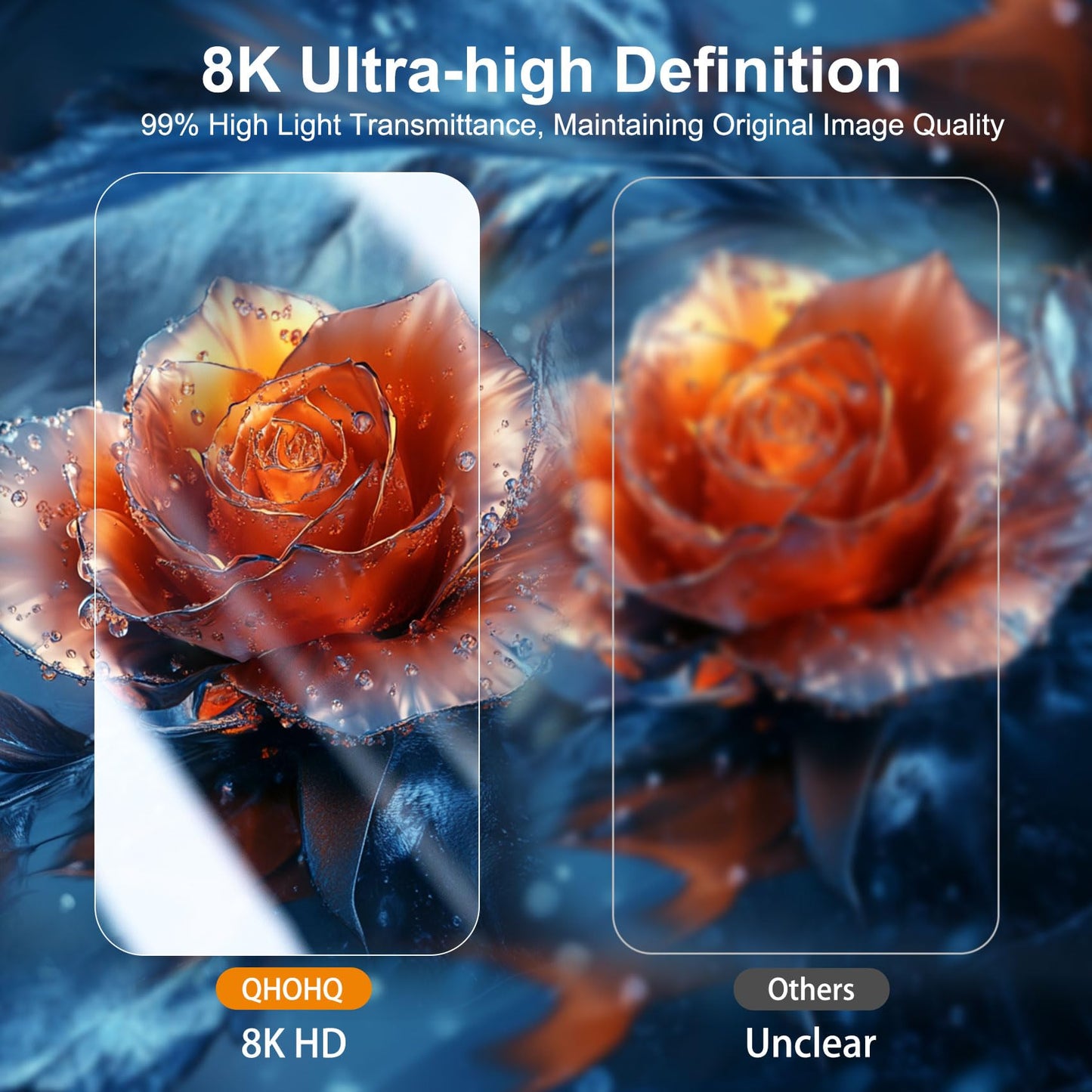 QHOHQ 3 Pack Screen Protector for iPhone 17 + One Set Camera Lens Protector, Top 9H+ Shatterproof Tempered Glass, [12FT Military Grade Protection], 1-Second Auto-Install, Case Friendly