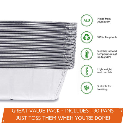 30-Pack Blackstone Griddle Accessories Drip Pan Liners, Aluminum Foil Pan Disposable for 17" 22" 28" 36" Blackstone Griddle Drip Tray Holder Grill Rear Grease Catcher Cup Liners