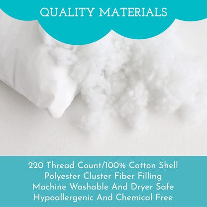 Youth Pillow - 16 X 22 - Soft & Hypoallergenic - Kids Sleeping Pillow - Toddler Bed Pillow - Perfect Size - Backed by Our Love The Fluff Guarantee (1 Pack)