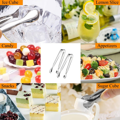 sweetfamily Spreader Knife Set,6-Piece Cheese and Butter Spreader Knives,Mini Serving Tongs,Stainless Steel Multipurpose Butter Knives