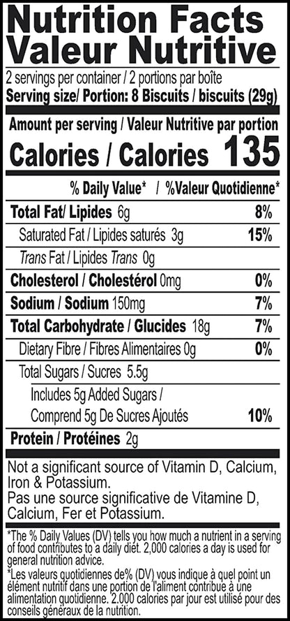 Britannia Crackers 50 50 Sweet and Salty Biscuit 2.19oz (62g) - Delicious, Light & Crispy Grocery Cookies - Best Treat for Friends & Family (Pack of 4)