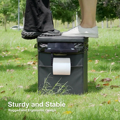 Ann Katy Upgrade XL Portable Toilet for Adults, Extra Large Portable Floding Toilet, Camping Travel Toilets with Lid for Kids, Compact Potty for Car,Hiking,Beach and Camping