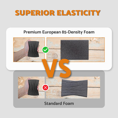 Sanding Sponge, 60 80 120 220 Coarse Medium Fine Grit Sanding Block, Sander Sponges for Drywall Metal, Sandpaper Sponge Sanding Blocks for Wood 4 Pcs by S&F STEAD & FAST