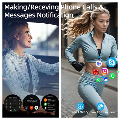 W@nyou Smart Watch with Earbuds, 1.53 inch Round Fitness Tracker, All-in-one Smartwatches with Heart Rate Blood Pressure Oxygen Sports TWS Music for Android iOS