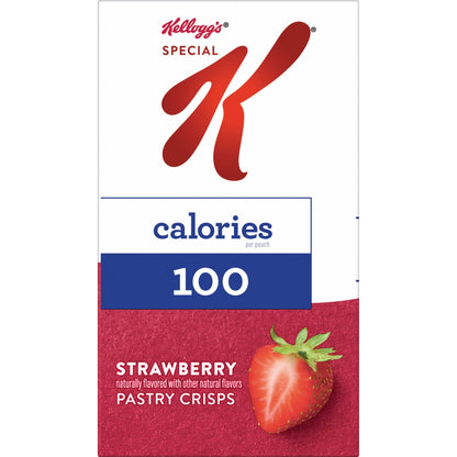 Special K Bar Pastry Crisps, 100 Calories, Breakfast Bars, Value Size, Strawberry, 15.84oz Box (36 Crisps)