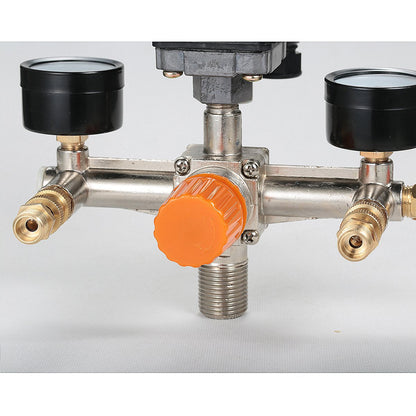 Secbolt Pressure Switch Manifold Regulator Gauges Air Compressor Pressure Switch Control Valve 90-120PSI (Horizontal Switch)