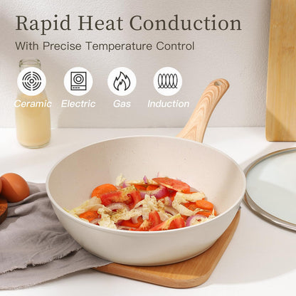 16PCS Pots and Pans Set Non Stick Cookware Set Nonstick with Cooking Set