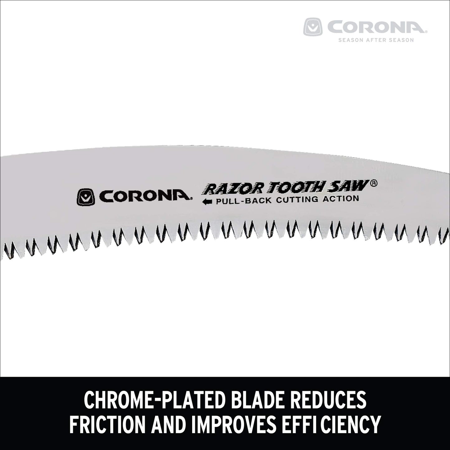 Corona Tools 10-Inch RazorTOOTH Folding Pruning Designed for Single Use | Curved Blade Hand Saw | Cuts Branches Up to 6" in Diameter | RS16150, Red