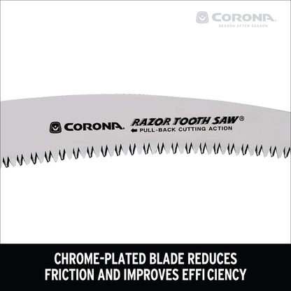 Corona Tools 10-Inch RazorTOOTH Folding Pruning Designed for Single Use | Curved Blade Hand Saw | Cuts Branches Up to 6" in Diameter | RS16150, Red