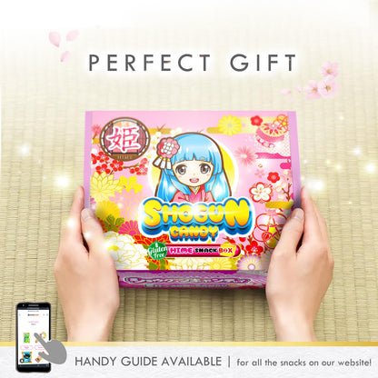 SHOGUN CANDY, 40Pcs Japanese Snacks and Japanese Candy, Popin Cookin Japanese Snack Box, Kawaii Dagashi Box, (HIME(Gluten free))