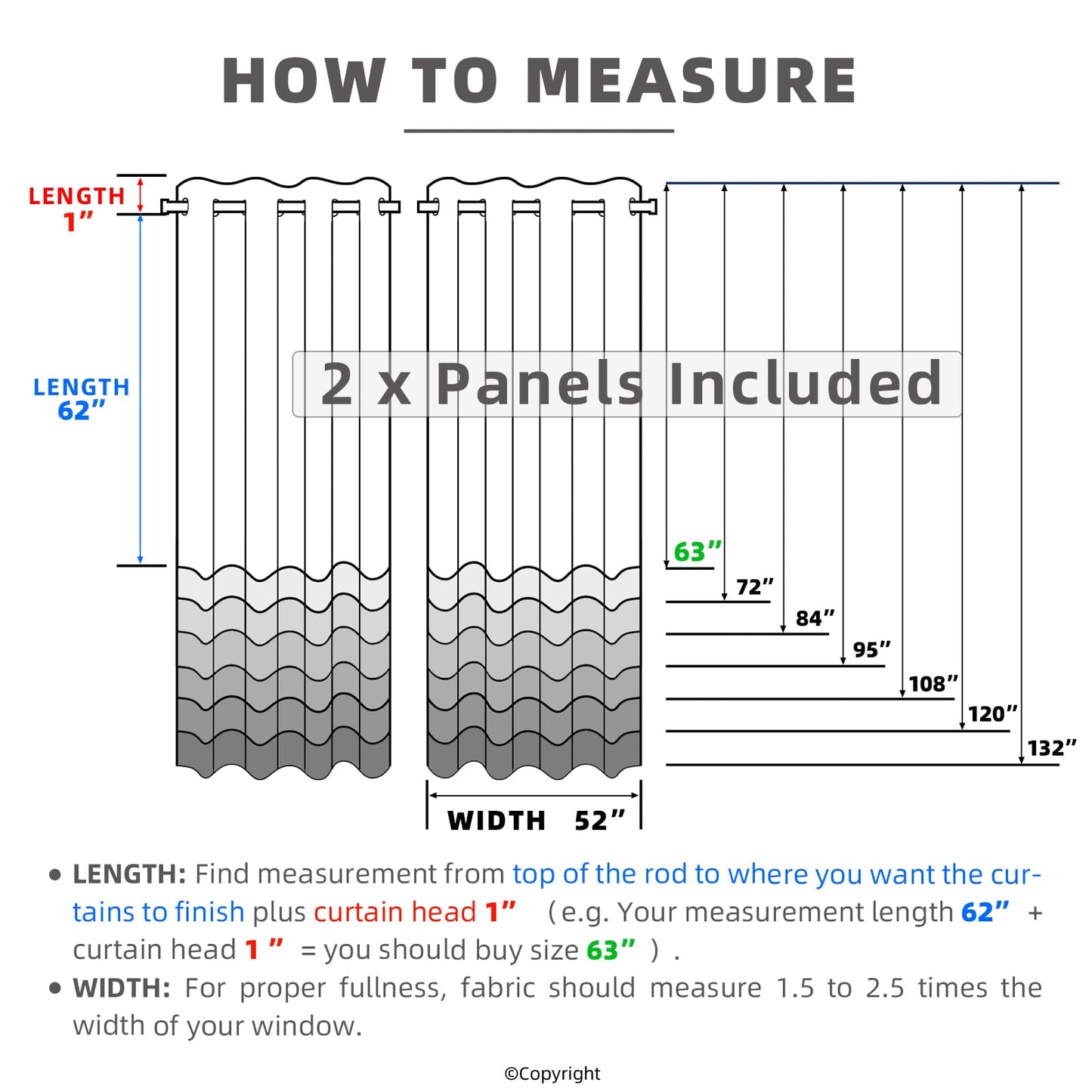 DIVA EN CAMINO DEC Outdoor Patio Curtain Waterproof Darkening Thermal Insulated Indoor Curtains for Bedroom, Porch, Living Room, Pergola, Cabana, W52 x L95, Light Taupe, Set of 2 Panels