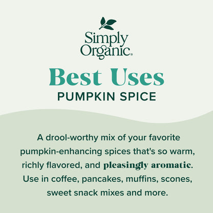 Simply Organic Pumpkin Spice Organic, 1.94 Ounce