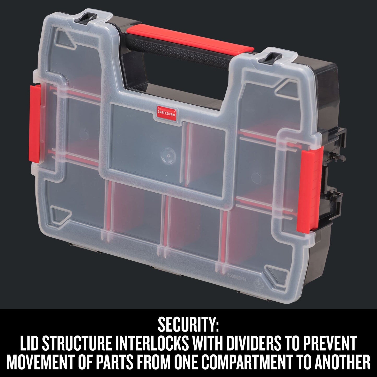 CRAFTSMAN 10-Compartment Small Tool Storage Organizer, Plastic (CMST14021)