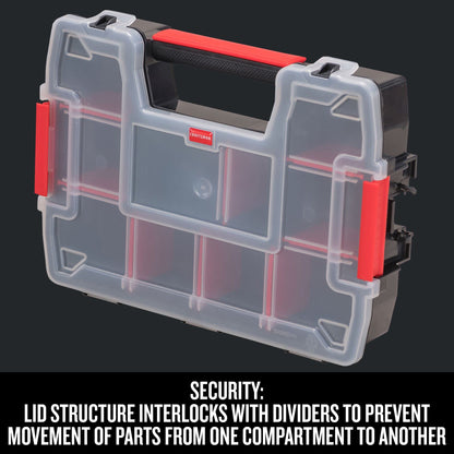 CRAFTSMAN 10-Compartment Small Tool Storage Organizer, Plastic (CMST14021)