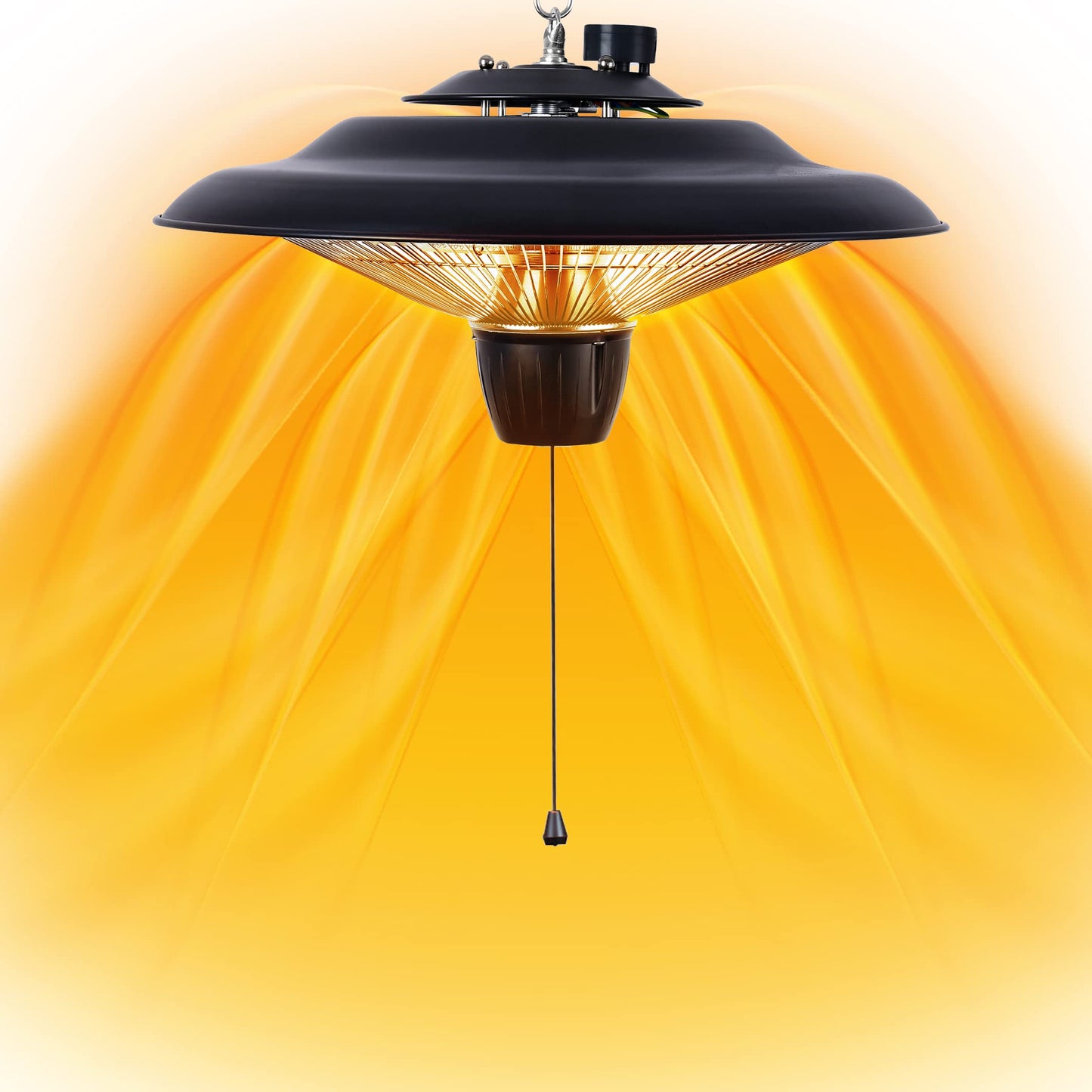 DONYER POWER 1500W Electric Patio Heater Ceiling Mounted Outdoor Heaters for Patio Easy Installation both Indoor Use