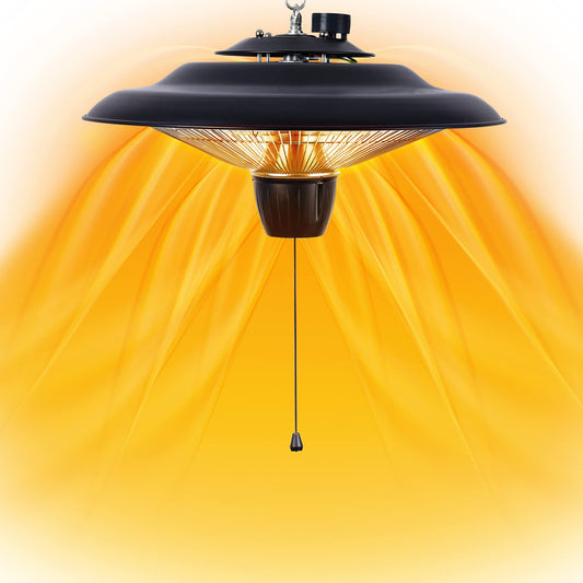 DONYER POWER 1500W Electric Patio Heater Ceiling Mounted Outdoor Heaters for Patio Easy Installation both Indoor Use