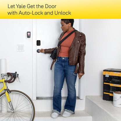 Yale Assure Lock 2 Deadbolt, Black Suede Smart Keyless Entry Door Lock with Wi-Fi Connected Keypad for Code Entry and Remote Access, YRD450-WF1-BSP